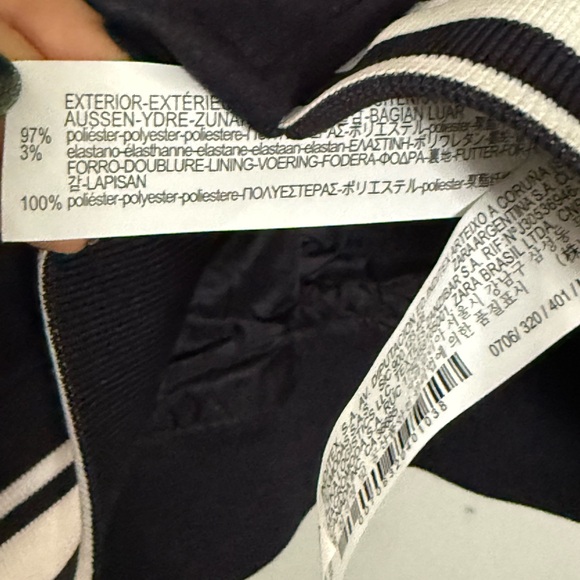 Zara Black faux suede Bomber Jacket - Picture 5 of 7